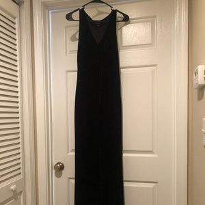 Crushin' It Black Velvet Maxi Dress - Lulu